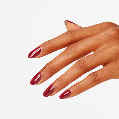 hands wearing H02 Chick Flick Cherry - Dip Powder 1.5oz by OPI