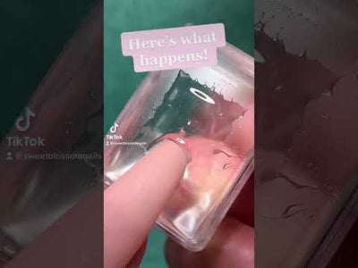 Nail Art Silicone Rectangle Stamper - Pink