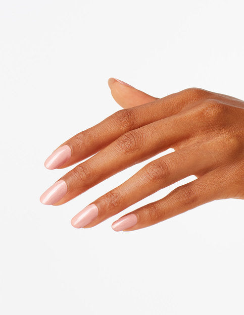 hands wearing N52 Humidi-Tea Gel Polish by OPI