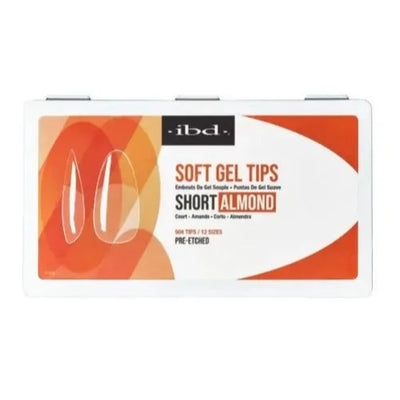 Short Almond Soft Gel Tips By IBD
