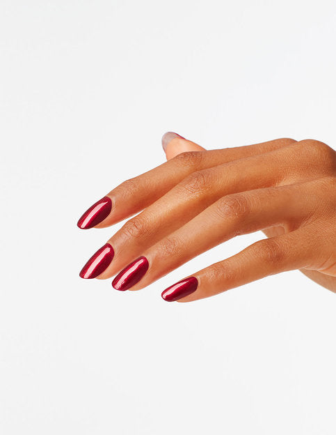 hands wearing H08 I'm Not Really A Waitress Nail Lacquer by OPI