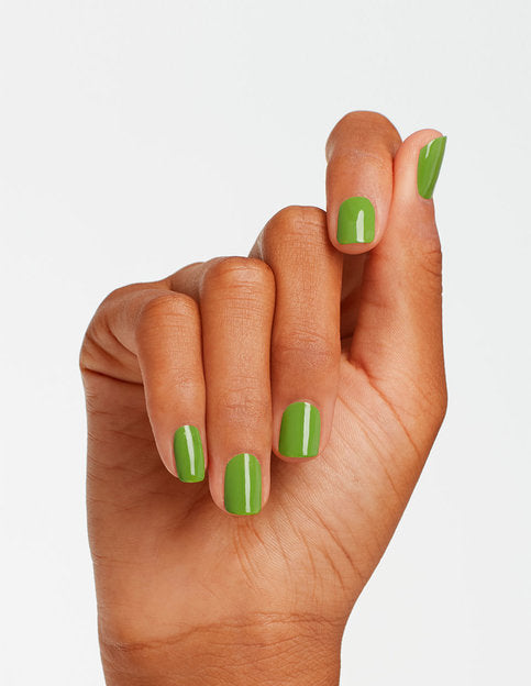 hands wearing N60 I'm Sooo Swamped Gel Polish by OPI