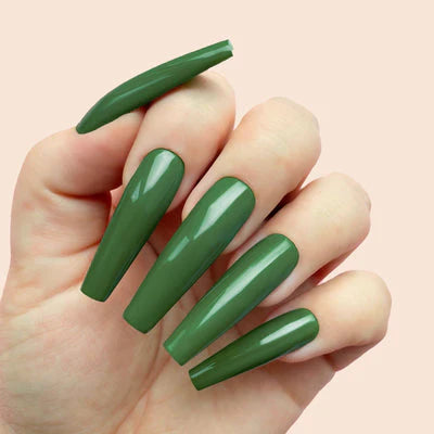 Hands wearing 639 Bottles Up Classic Gel & Polish Duo by Kiara Sky