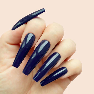 Hands wearing 640 Wine Down Classic Gel & Polish Duo by Kiara Sky