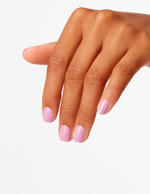 hands wearing H48 Lucky Lucky Lavender Gel Polish by OPI