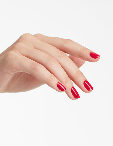 hands wearing W62 Madam President Gel Polish by OPI