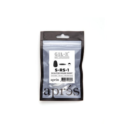 Sculpted Short Round Refill Tips 50PC Size 1 By Apres