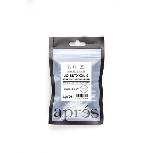 Jenny Queen Sculpted XXXLong Stiletto 25pc Size 9 By Apres