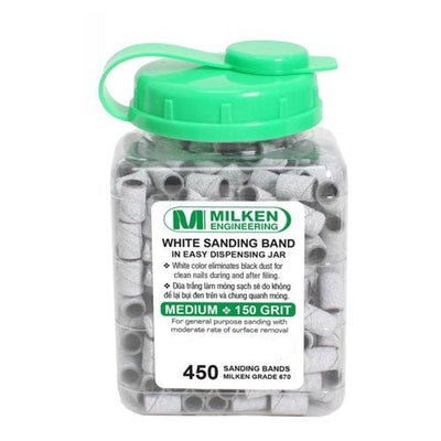 Milken White Sanding Band 450ct - Medium
