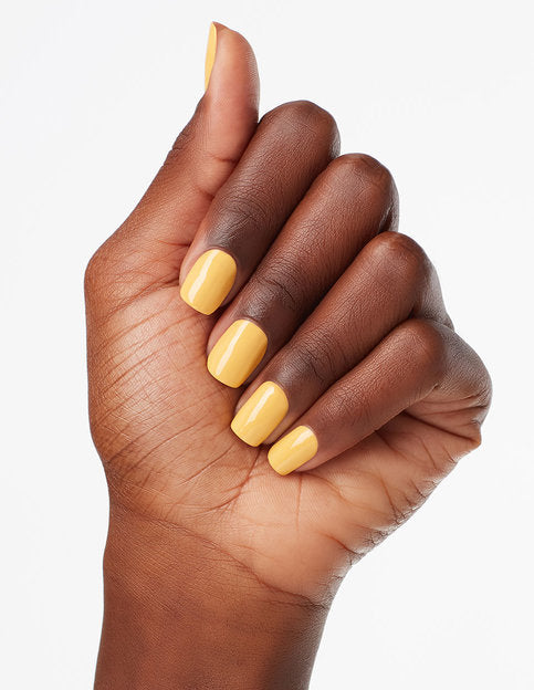 hands wearing W56 Never a Dulles Momen Nail Lacquer by OPI