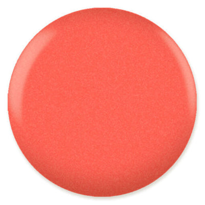 swatch of 545 Peachy Orange Gel & Polish Duo by DND