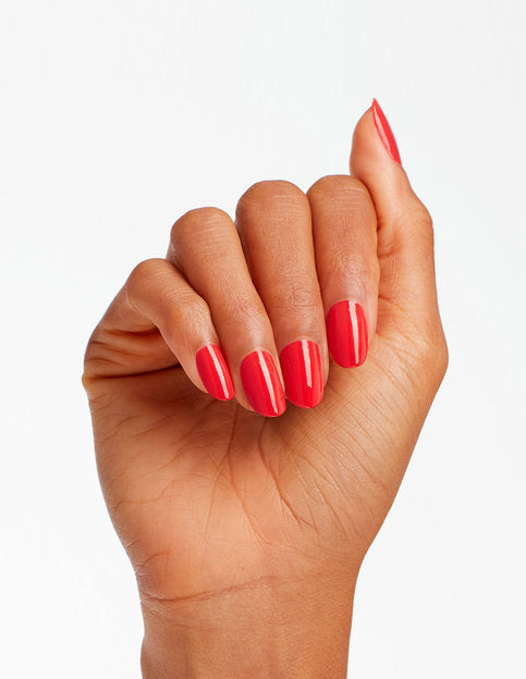 hands wearing B76 On Collins Ave Gel Polish by OPI