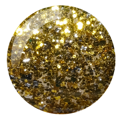 Swatch of 910 Morning Gold Gel & Polish Duo By DND