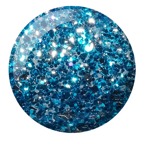 Swatch of 926 Blue Aura Gel & Polish Duo By DND