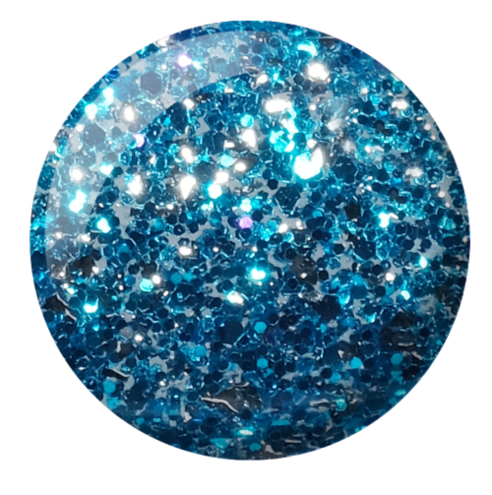 Swatch of 926 Blue Aura Gel & Polish Duo By DND