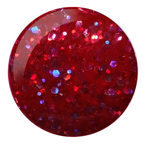 Swatch of 901 Berry Quartz Gel & Polish Duo By DND