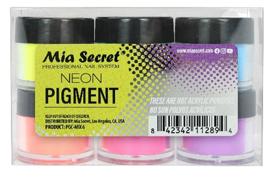 PGC-Mix 6 (Neon) Pigment Colors By Mia Secret