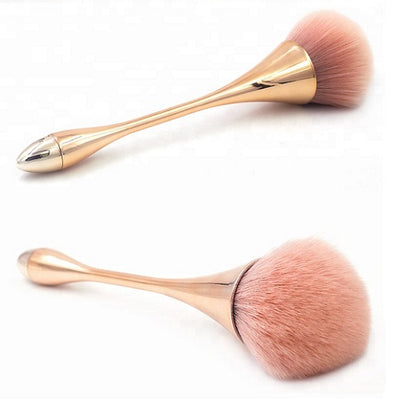 Dust Brush Long Slim Handle - Gold/Pink