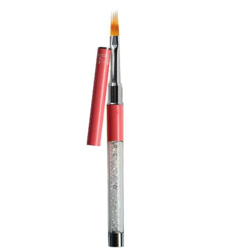 Gel Polish Ombre Brush - Pink Crystal Handle