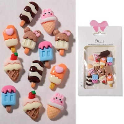 Kawaii Nail Art Charms 12pc - Popsicle #17376