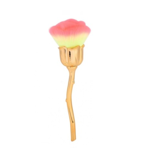 Dust Brush Rose Handle - Neon Pink