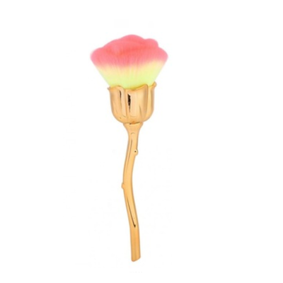 Dust Brush Rose Handle - Neon Pink