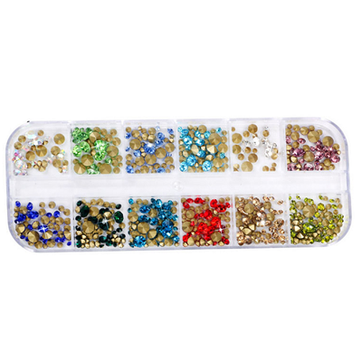 Allison Crystal 12 Grid Box - Rainbow