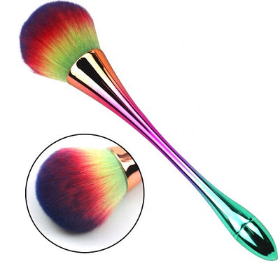 Dust Brush Long Slim Handle - Rainbow