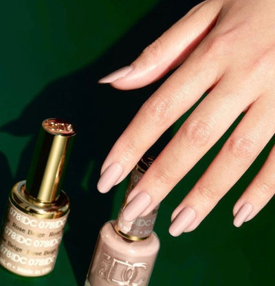 Hands Wearing 078 Rose Beige Duo By DND DC