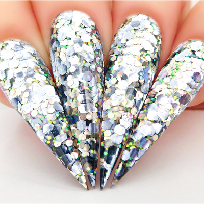 Hands wearing SP202 A Night In Space Sprinkle On by Kiara Sky
