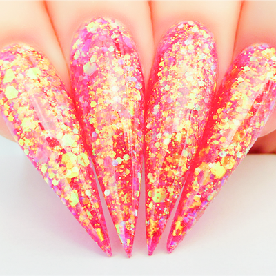 Hands wearing SP241 Cherry Lime Sprinkle On by Kiara Sky