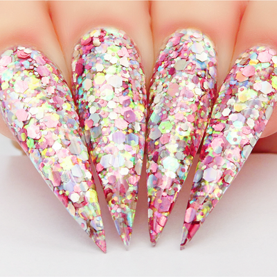 Hands wearing SP244 Boss B Sprinkle On by Kiara Sky