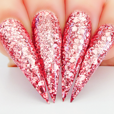 Hands wearing SP246 Rose Velvet Sprinkle On by Kiara Sky