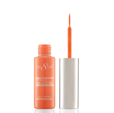 #12 Hot Orange Striping Brush Gel by Cre8tion