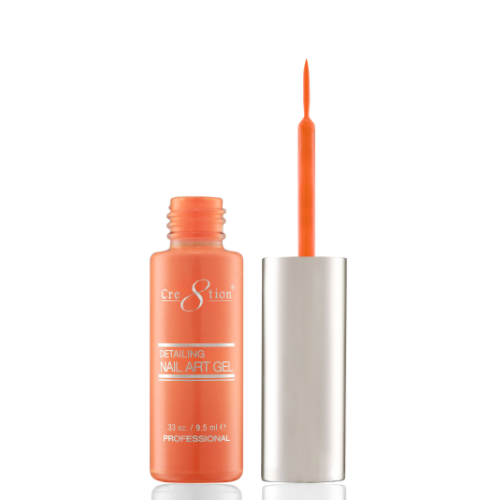 #12 Hot Orange Striping Brush Gel by Cre8tion