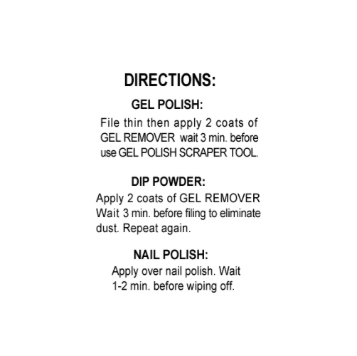 Today's Miracles Gel | Polish | Dip Remover - Extra Strength