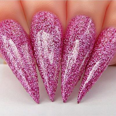 Hands wearing 518 V.I Pink Gel Polish by Kiara Sky