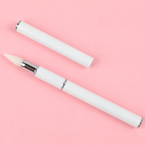 White Crystal Rhinestone Applicator with Cap