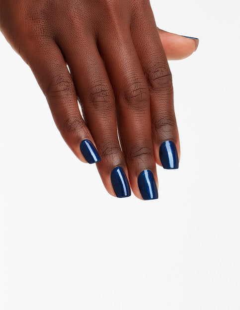 hands wearing I47 Yoga-ta Get This Blue! Nail Lacquer by OPI