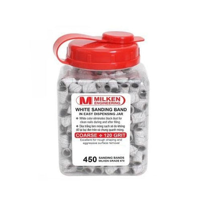 Milken White Sanding Band 450ct - Coarse
