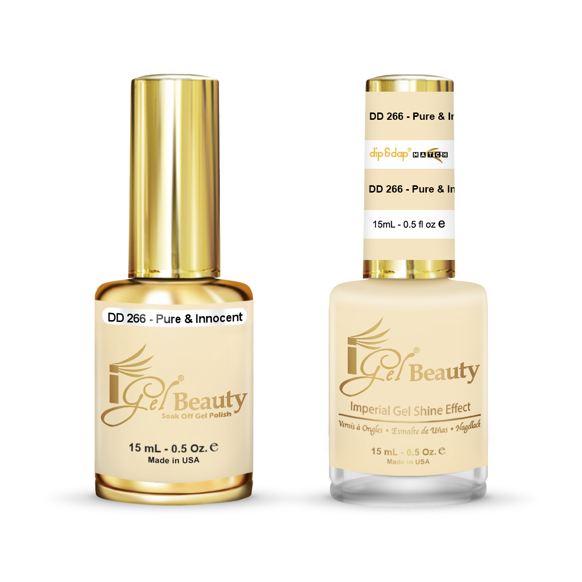 DD266 Pure & Innocent Gel and Polish Duo By IGel Beauty