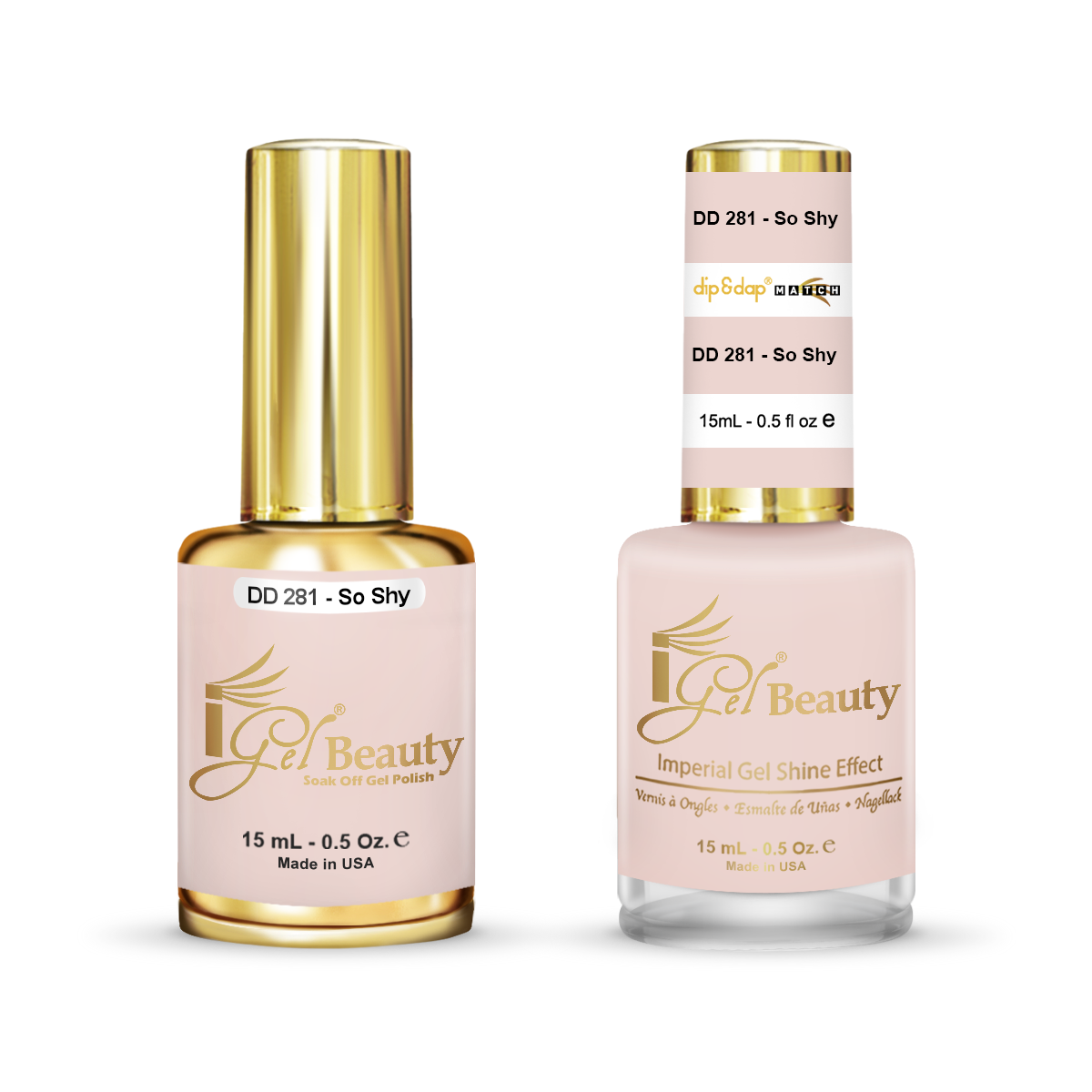 DD281 So Shy Gel and Polish Duo By IGel Beauty