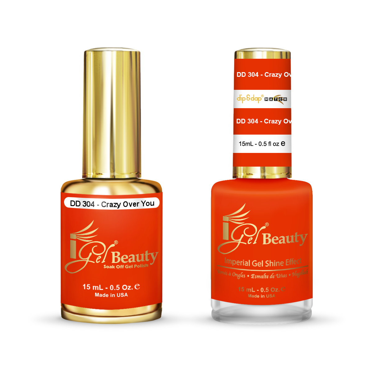 DD304 Crazy Over You Gel and Polish Duo By IGel Beauty