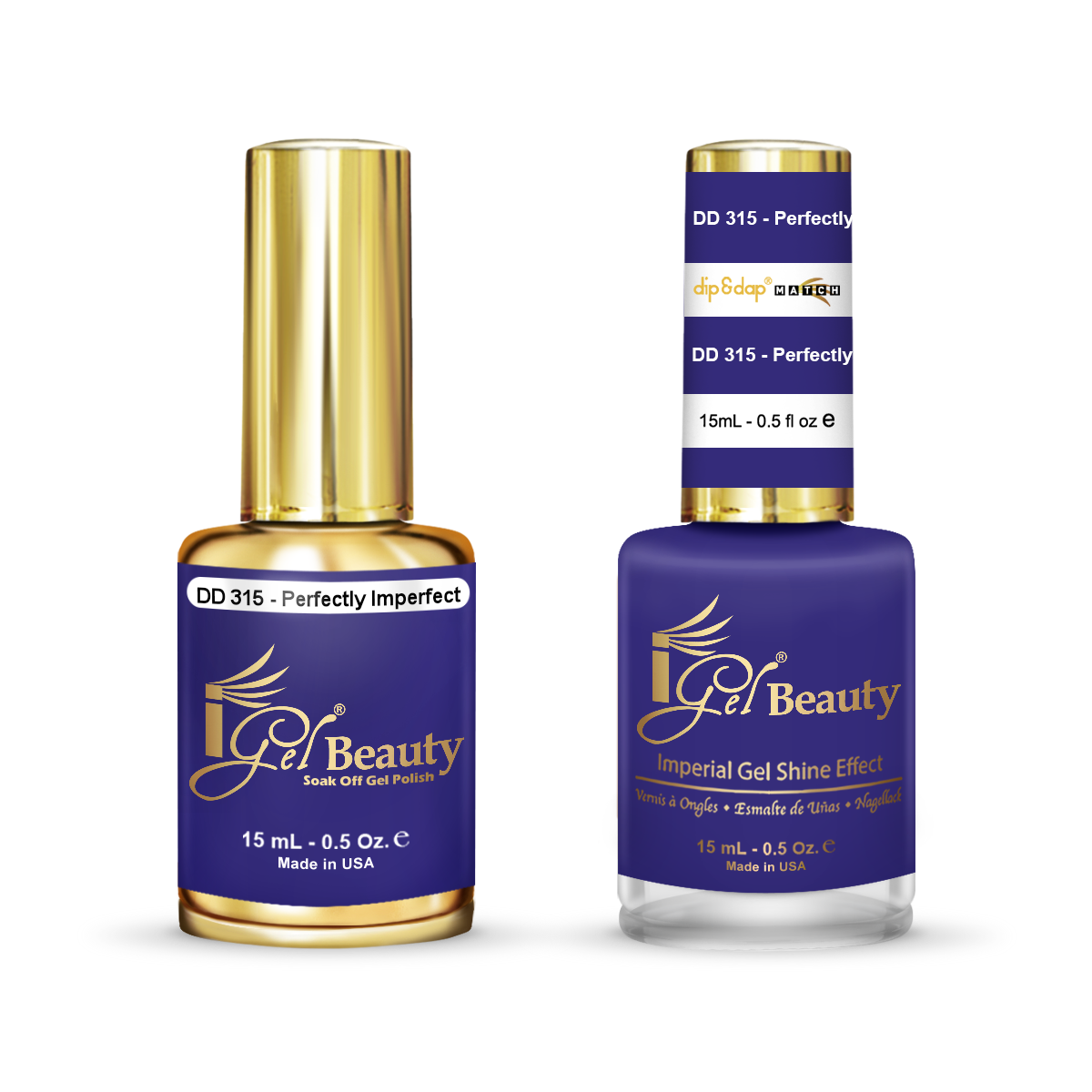 DD315 Perfectly Imperfect Gel and Polish Duo By IGel Beauty