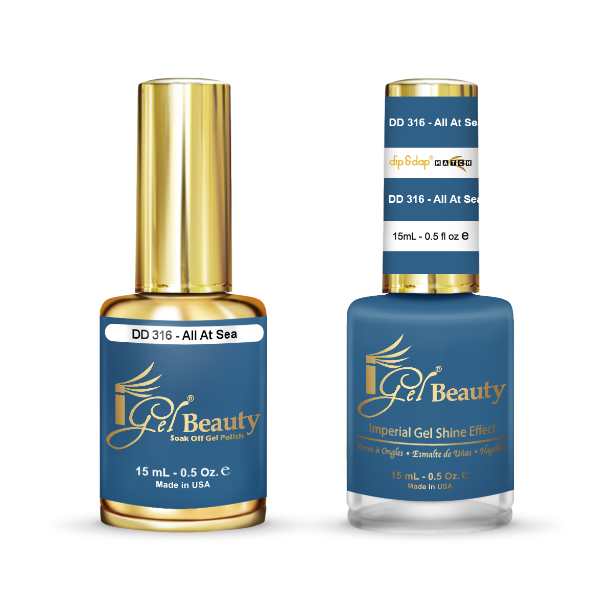 DD316 All At Sea Gel and Polish Duo By IGel Beauty
