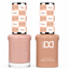 DND 029 Cinna HEMA & TPO Free Gel Polish Duo warm rosy nude nail color with matching lacquer bottle.