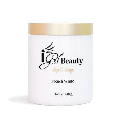 DP02 French White Dip & Dap Powder 16oz by iGel Beauty