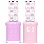 DND 043 Put A Ring On It HEMA & TPO Free Gel Polish Duo soft lavender pink nail color with matching lacquer bottle.
