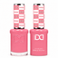 DND 066 Showstopper HEMA & TPO Free gel polish duo bubblegum pink nail polish with matching lacquer bottle.