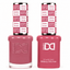DND 072 Stiletto Sunset HEMA & TPO Free Gel Polish Duo muted mauve pink nail polish with matching gel and lacquer set.